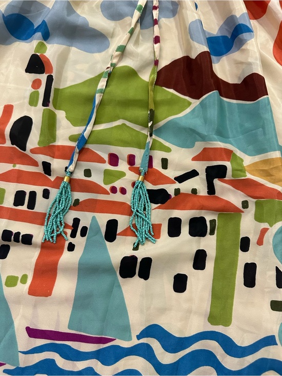 True Destinations Dresses & Skirts - Mediterranean Print Strapless Maxi Dress – Size Small